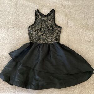 Black Sleeveless Formal Dress With Sequins